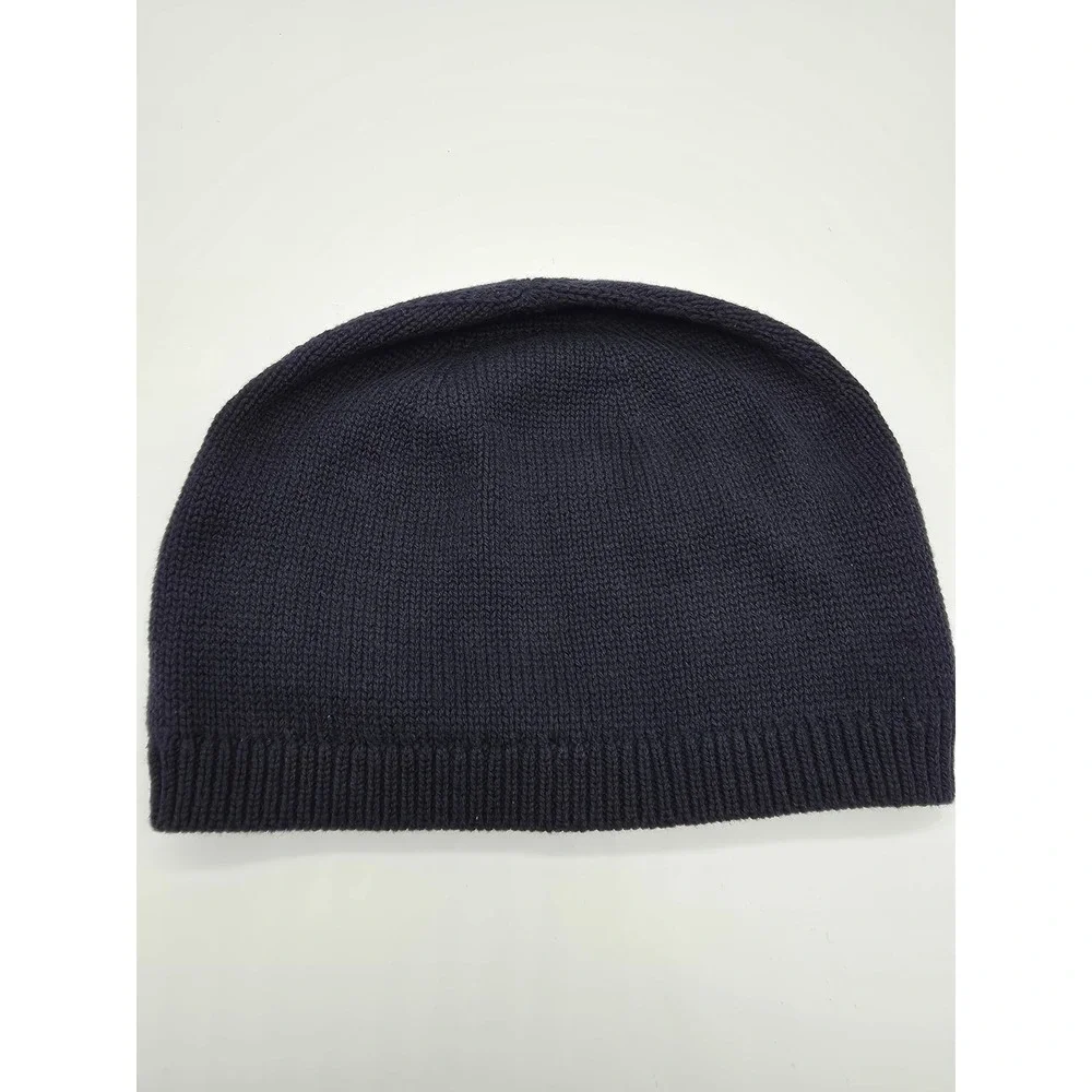 Polo Ralph Lauren Men's Wool Blend Knit Beanie Hat Navy Blue Red Pony NWOT